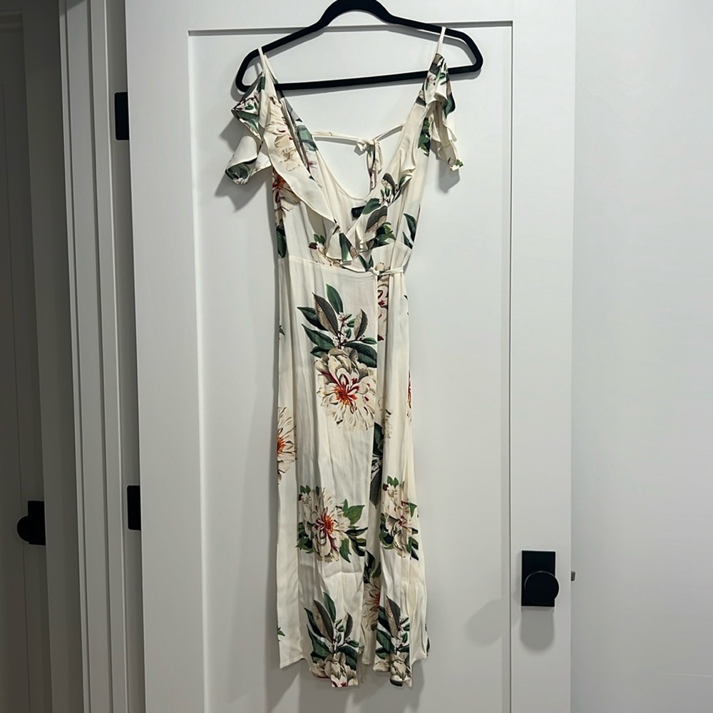 Topshop Floral Wrap Dress Size 4